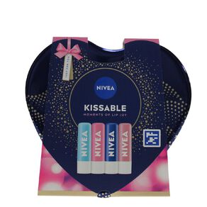 Nivea Kissable Moments Of Lip Gift Set 4 Pack