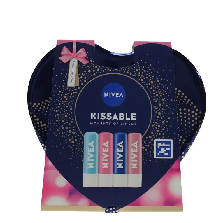 Nivea Kissable Moments Of Lip Gift Set 4 Pack, , hi-res