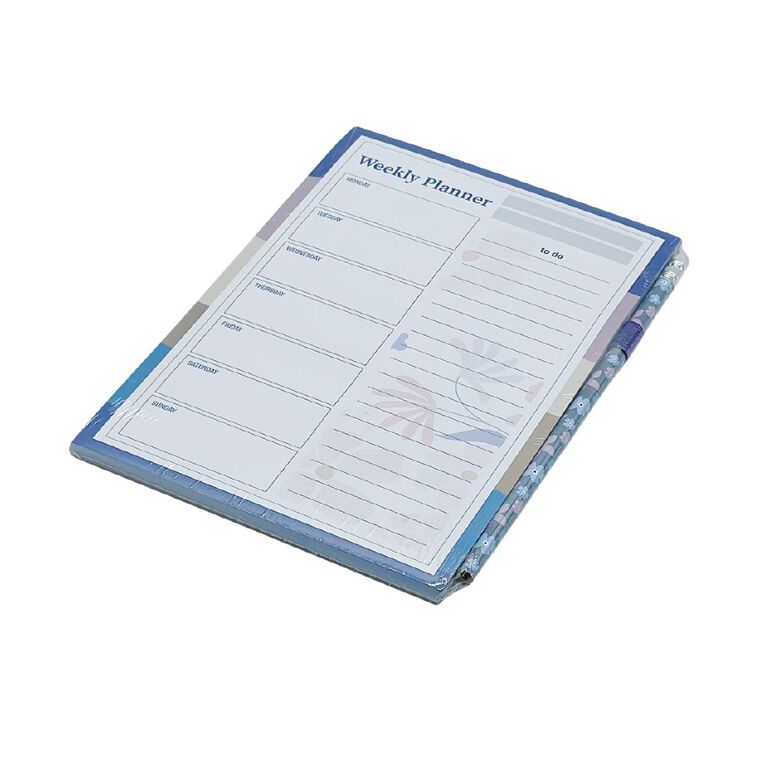 Uniti Floral Weekly Planner Purple Mid A5, , hi-res