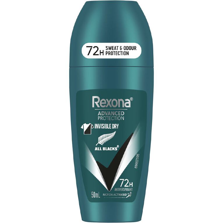 Rexona Men's Roll On Advanced All Black 50ml, , hi-res