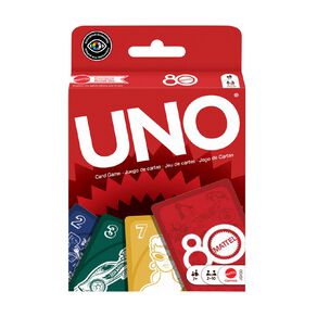 Uno Card Game Mattel 80th Ruby Red Version