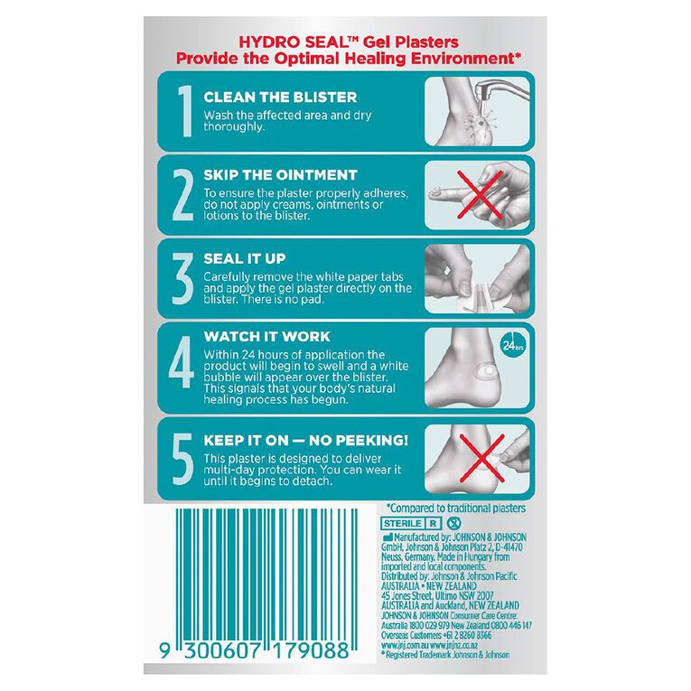 Band Aid Advanced Blister Healing 4 Pack, , hi-res