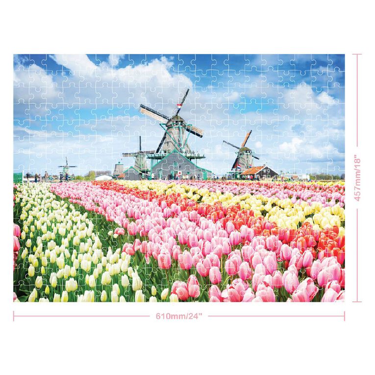 Elevate Windmills Holand 300 Piece Puzzle, , hi-res