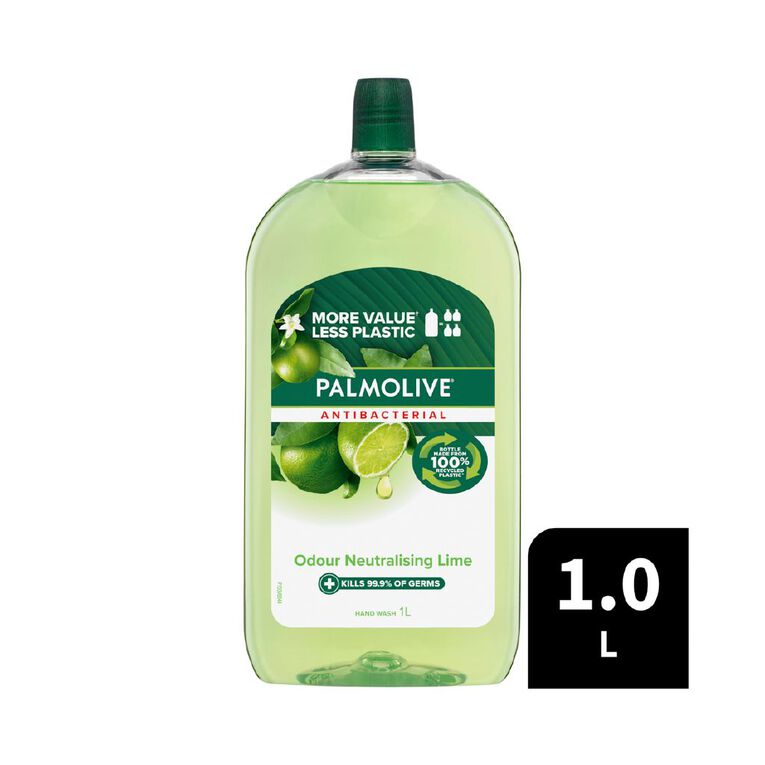 Palmolive Antibacterial Liquid Lime Hand Wash Refill 1L, , hi-res
