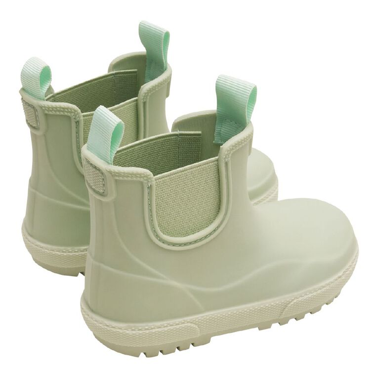 Young Original Junior Kids' PVC Ankle Gumboots, Green Light, hi-res