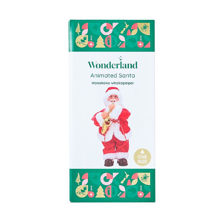 Wonderland Novelty Animated Santa Decoration, , hi-res
