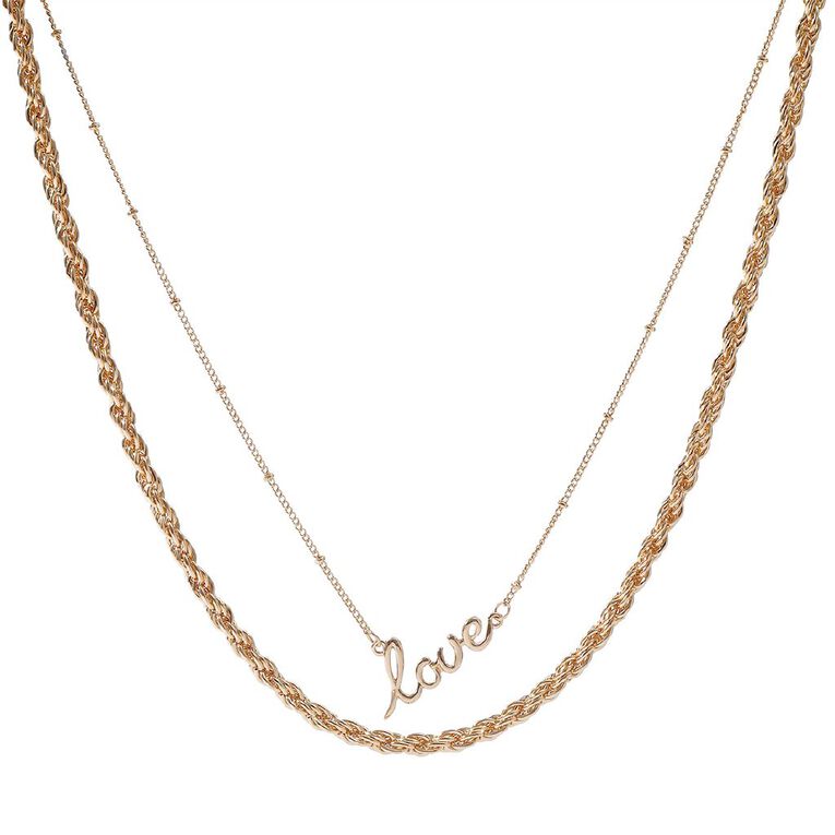 H&H Gold Necklace 2 Layers, , hi-res