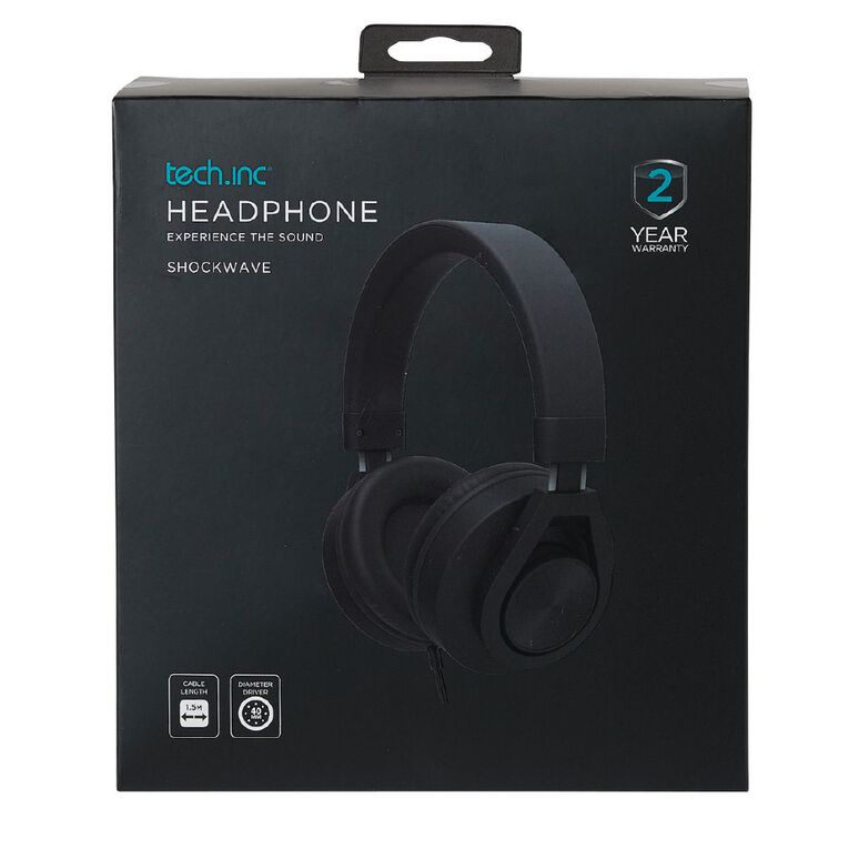 Tech.Inc Shockwave Wired Headphones, , hi-res