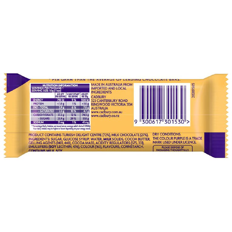 Fry's Turkish Delight 50g, , hi-res