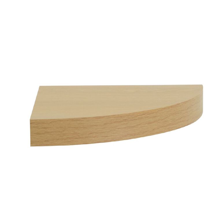 Living & Co Corner Wall Shelf Oak, , hi-res