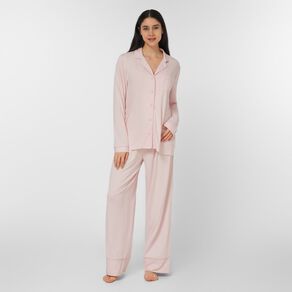 H&H Women's Comfy Button Up Pyjama Set
