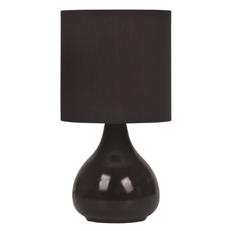 Living & Co Juno Lamp Black The Warehouse