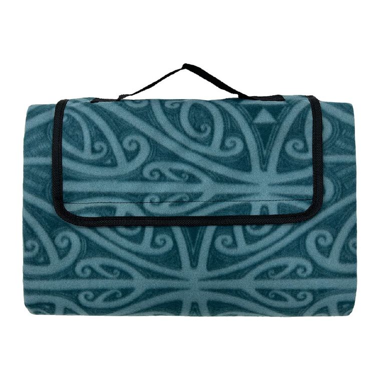 Karanga Ink Picnic Blanket Sage 1.5x2m, , hi-res
