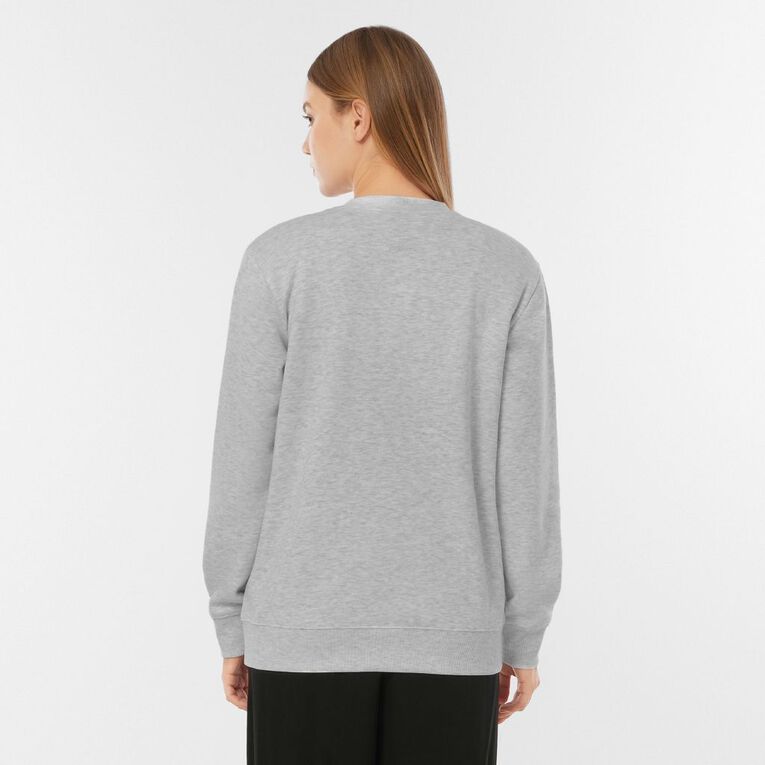 H&H Women's Classic Crew Sweatshirt, Silver Grey, hi-res