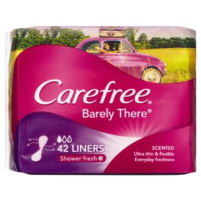 Carefree Barely There Scented Liners 42 Pack