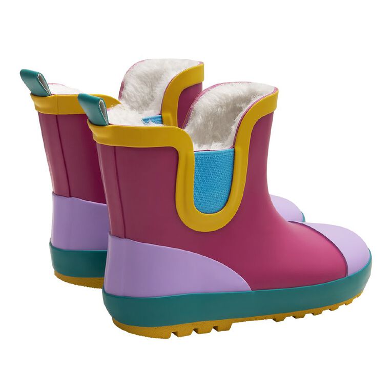 Young Original Senior Kids' Rubber Ankle Gumboots, Pink, hi-res