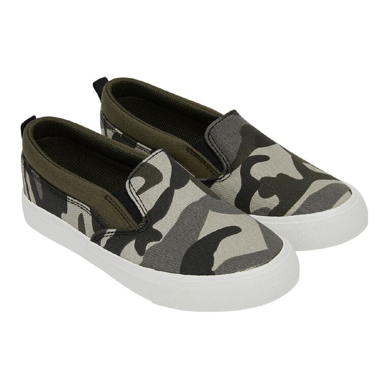 Young Original Senior Kids' Colorado Slip-on Shoes, Khaki, hi-res