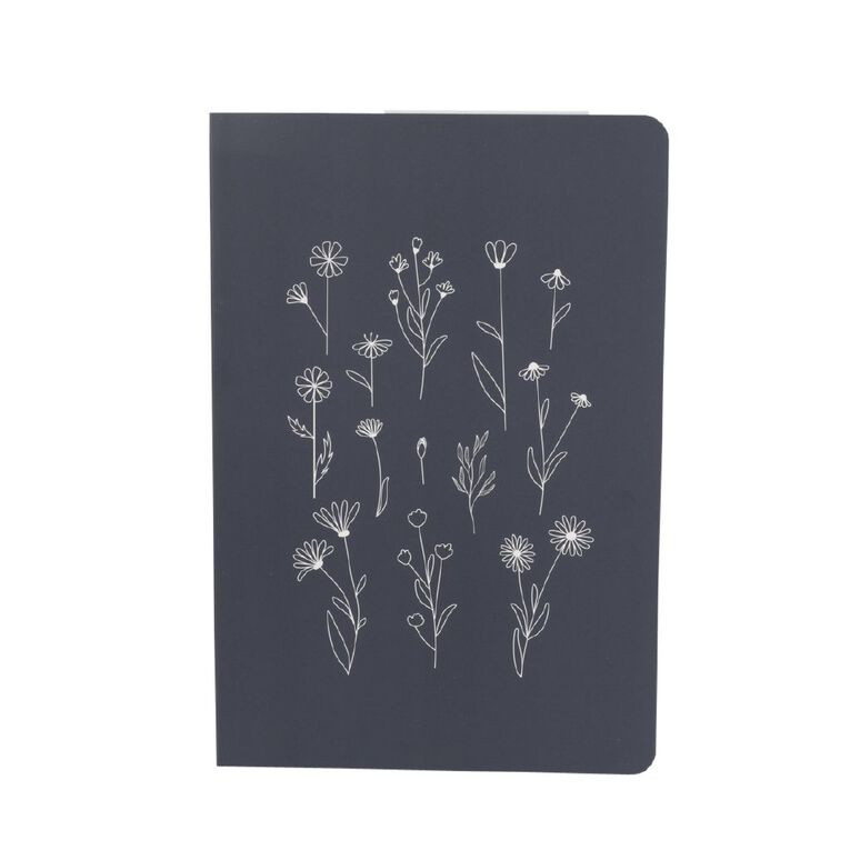 Uniti Adults Hydrangea A5 Notebook Dark Blue, , hi-res