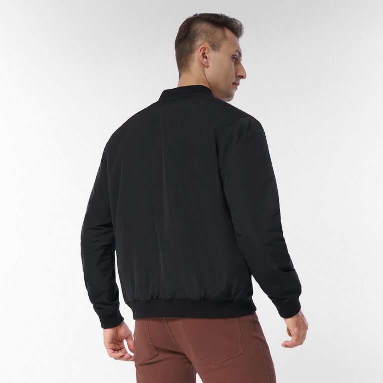 H&H Men's Bomber Jacket, Black, hi-res