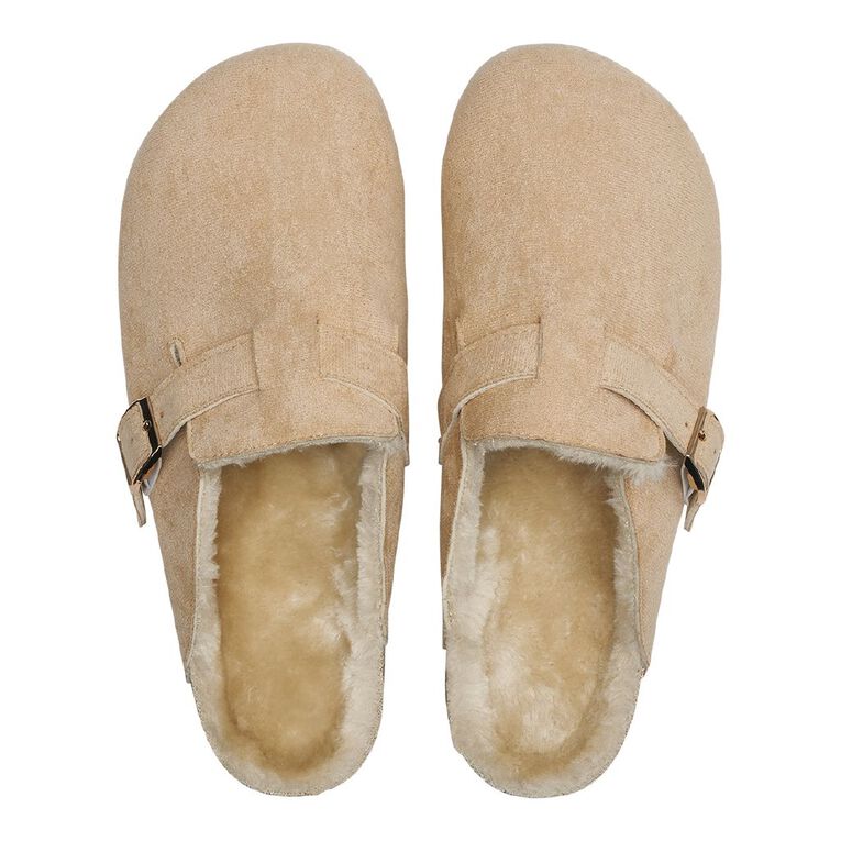 H&H Women's Clog Slippers, Brown Light, hi-res