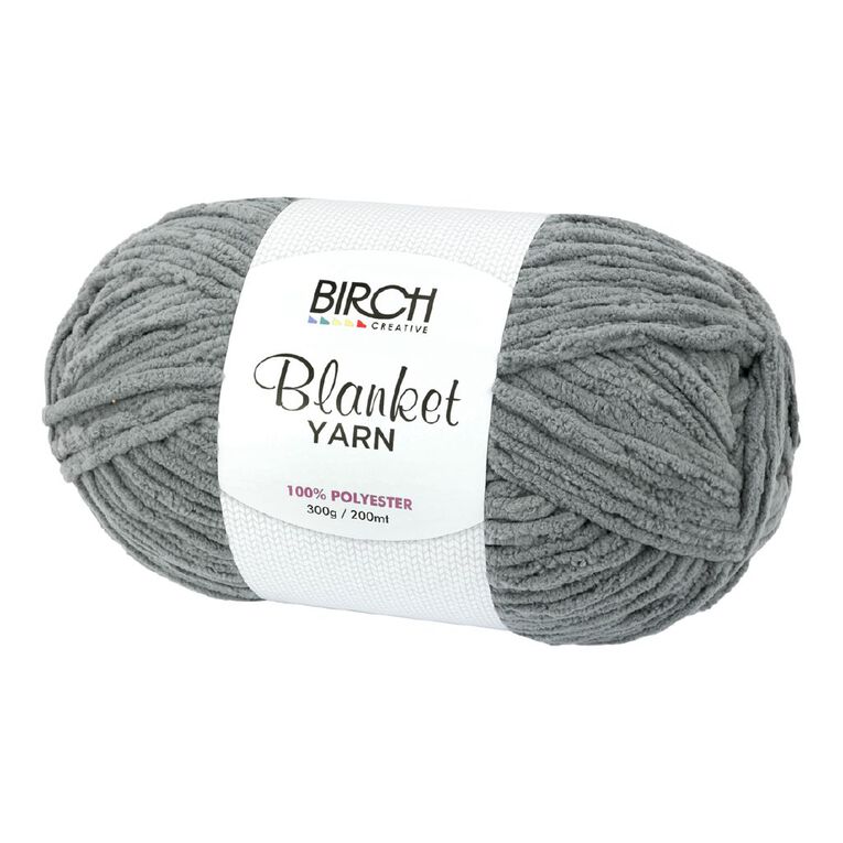 Birch Blanket Yarn 100% Polyester 300G Grey, , hi-res