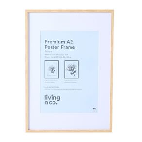 Living & Co Premium Poster Frame Natural A1/A2