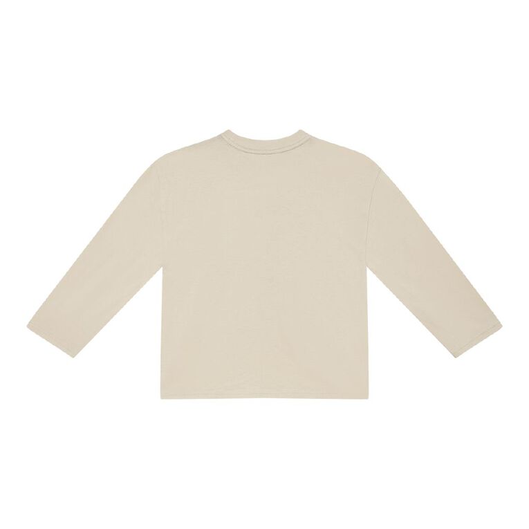 Young Original Long Sleeve Printed Tee, Brown Light BUNNY, hi-res