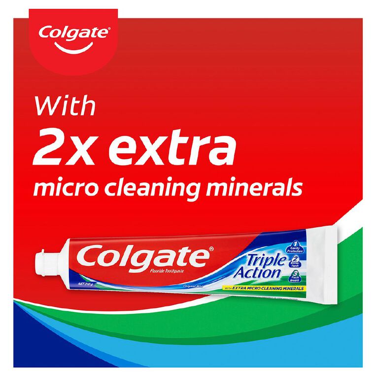 Colgate Triple Action Toothpaste Value Pack 210g, , hi-res