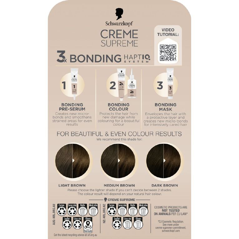 Schwarzkopf Creme Supreme 5.0 Natural Brown 180ml, , hi-res