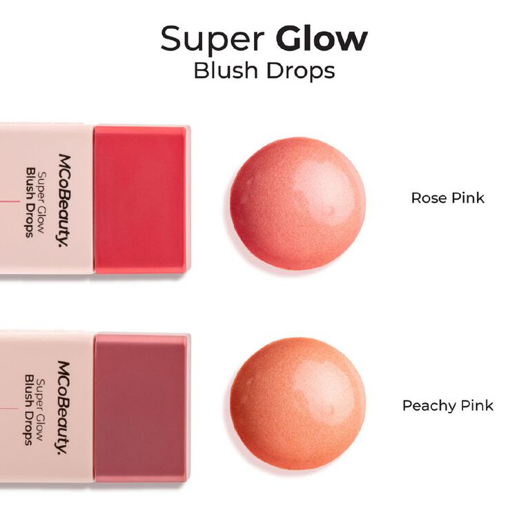 MCoBeauty Super Glow Blush Drops Rose Pink, , hi-res