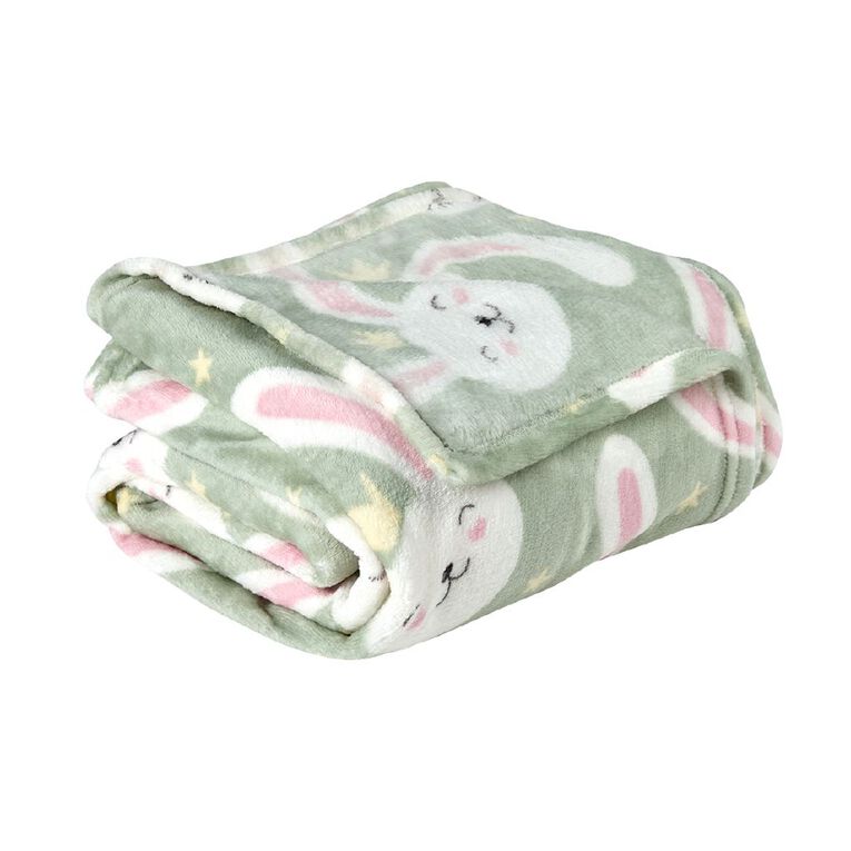 Living & Co Kids Blanket Buddy Bunny Multi-Coloured 127cm x 152cm, , hi-res