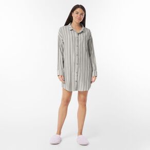 H&H Women's Flannelette Boyfriend Nightie
