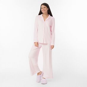 H&H Women's Mink Button Up Pyjama Set
