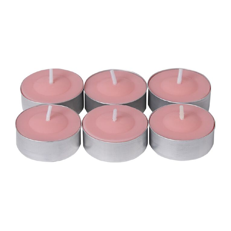 Living & Co Ambience Scented Tealight Candles Citrus Grove 6 Pack, , hi-res