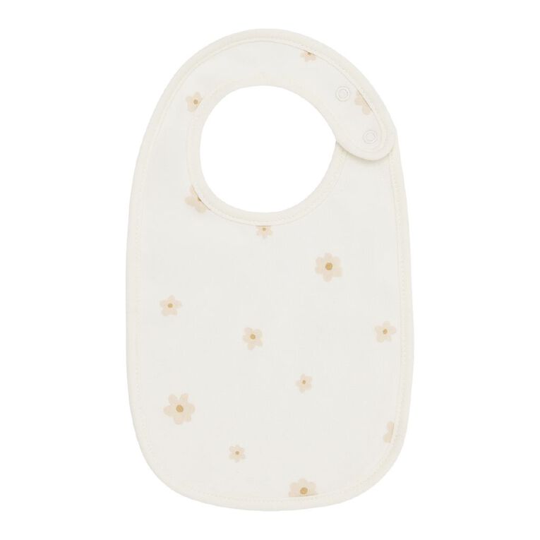 Young Original Babys' Dome Bibs 3 Pack, Grey Light, hi-res