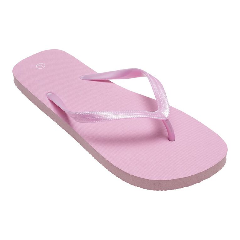 H&H Women's Plain Jandals, Pink, hi-res