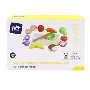Play Studio Wooden Fruit & Vegetables Play Set