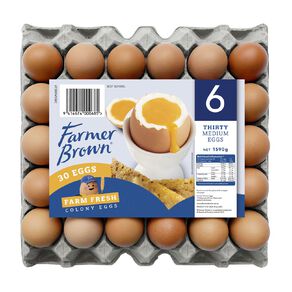 Farmer Brown Colony Grade 6 Eggs 30 Pack
