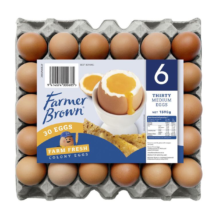 Farmer Brown Colony Grade 6 Eggs 30 Pack