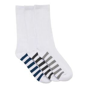 Active Intent Men's Crew Cushioned Sports Socks 3 Pack