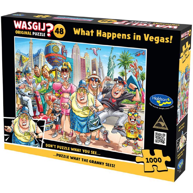 WASGIJ Original 48 What Happens in Vegas 1000 Piece Puzzle, , hi-res
