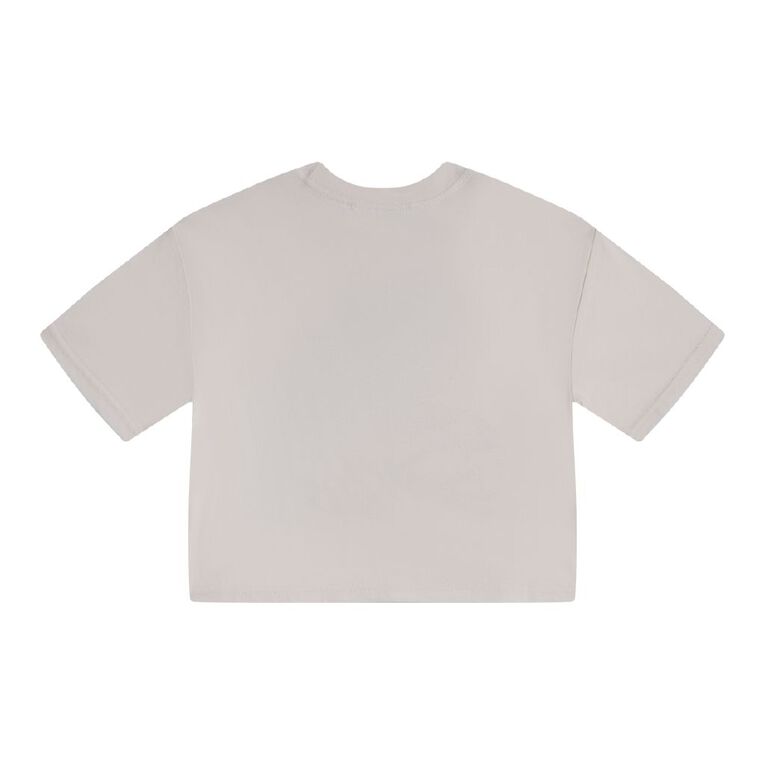 Stitch Short Sleeve Boxy Xmas Tee, Cream, hi-res