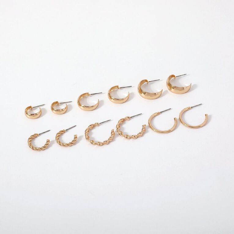 Twisted Huggie Earrings, , hi-res