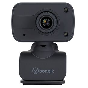 Bonelk USB Webcam Clip On 1080p Black