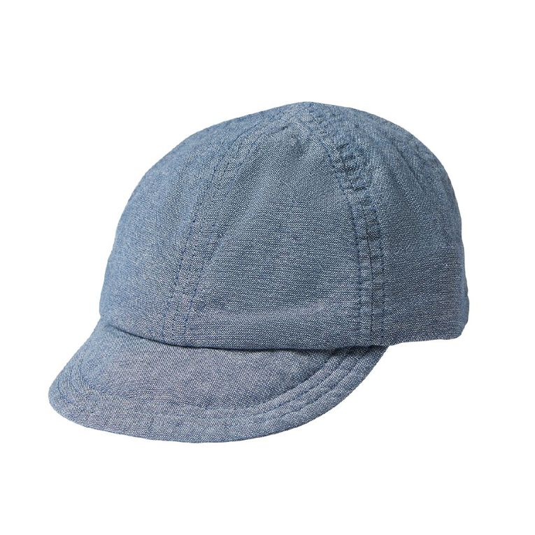 Young Original Infants' Chambray Cap, Blue Mid, hi-res