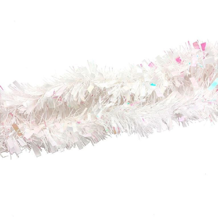 Wonderland Iridescent Tinsel White 2m, , hi-res