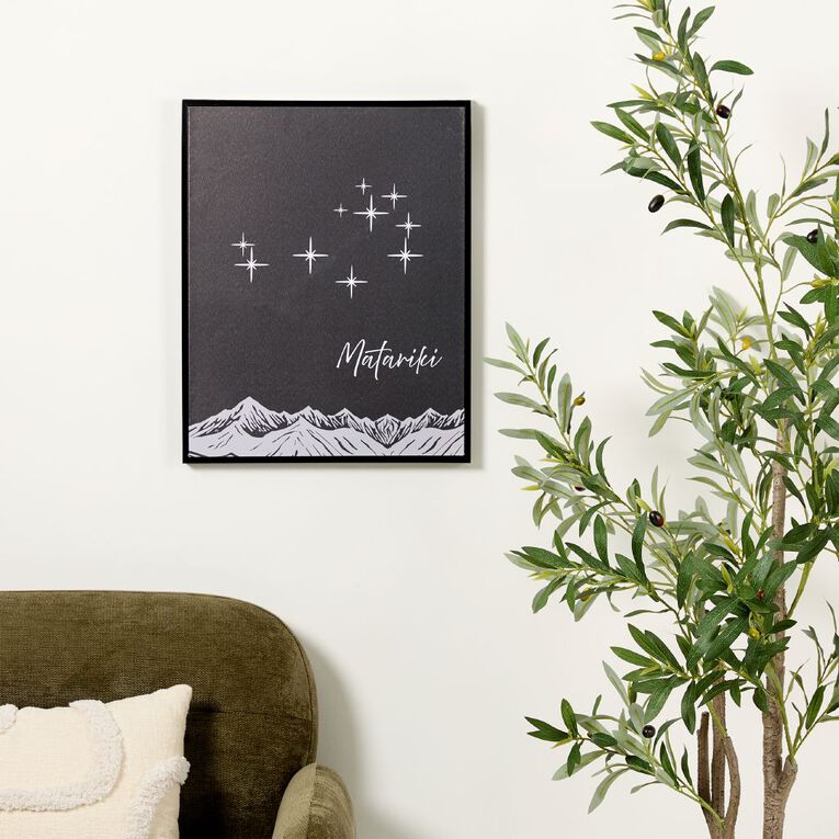 Living & Co Matariki Framed Canvas 40cm x 50cm, , hi-res