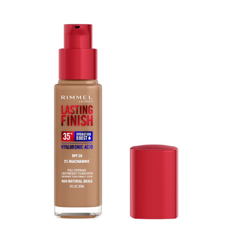 Rimmel Lasting Finish 35Hr Foundation 400 Natural Beige, , hi-res