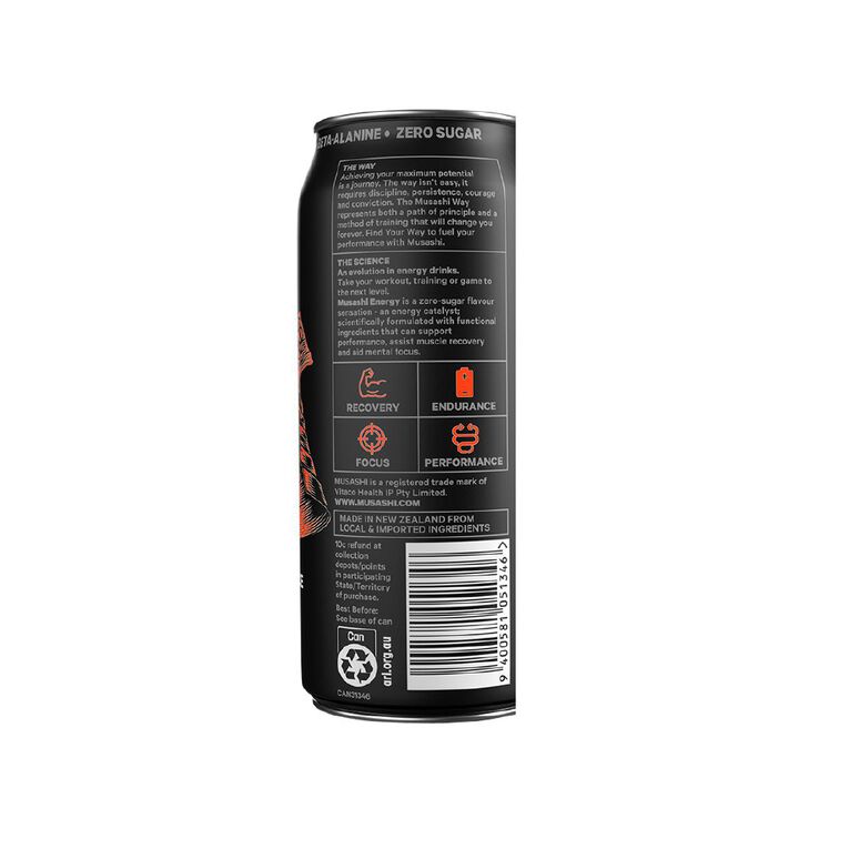 Musashi Energy Drink Fruit Crush 500ml