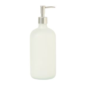 Living & Co Glass Bottle Laundry Pump Clear 1L